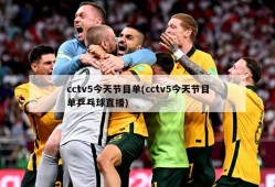 cctv5今天节目单(cctv5今天节目单乒乓球直播)
