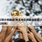 新足球小将国语(新足球小将国语版第1话的播出时间)