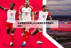 足球赛程时间表(2025亚洲杯足球赛程时间表)