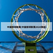 中国排球联赛(中国排球联赛2024赛程)