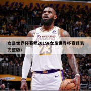 女足世界杯赛程2019(女足世界杯赛程表完整版)