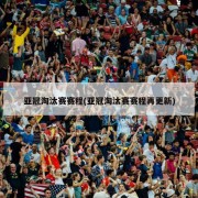 亚冠淘汰赛赛程(亚冠淘汰赛赛程再更新)