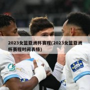 2023女篮亚洲杯赛程(2023女篮亚洲杯赛程时间表格)
