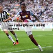2018年世界杯冠军(2018年世界杯冠军亚军季军)