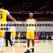 肖杰羽毛球教学视频(肖杰羽毛球教学视频在线观看)