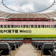 实况足球2013汉化(实况足球2013汉化PC端下载 Win11)