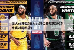 恒大vs拜仁(恒大vs拜仁慕尼黑2015比赛对局回放)