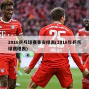 2018乒乓球赛事安排表(2018年乒乓球赛程表)