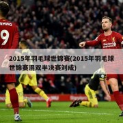 2015年羽毛球世锦赛(2015年羽毛球世锦赛混双半决赛刘成)