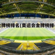 奥运会金牌榜排名(奥运会金牌榜排名历届表)
