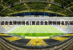 奥运会金牌榜排名(奥运会金牌榜排名历届表)