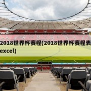 2018世界杯赛程(2018世界杯赛程表excel)