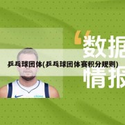 乒乓球团体(乒乓球团体赛积分规则)