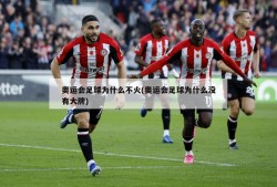 奥运会足球为什么不火(奥运会足球为什么没有大牌)