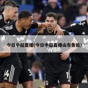 今日中超直播(今日中超直播山东鲁能)