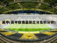 英甲(英甲联赛最新比分及积分榜)