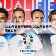 2022年世界杯赛程表(2022年世界杯赛程公布)
