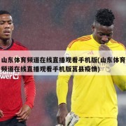 山东体育频道在线直播观看手机版(山东体育频道在线直播观看手机版莒县疫情)