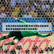 全国卫视在线直播观看(全国卫视在线直播观看高清电视剧的步骤与注意事项)
