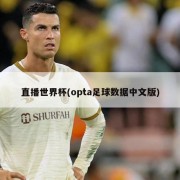 直播世界杯(opta足球数据中文版)