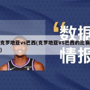 克罗地亚vs巴西(克罗地亚VS巴西的比赛)