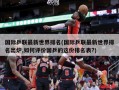 国际乒联最新世界排名(国际乒联最新世界排名出炉,如何评价国乒的这份排名表?)