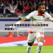 2020足球世界杯冠军(2020年世界杯的冠军)