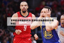 意甲积分榜最新积分(意甲积分榜最新积分榜中文)
