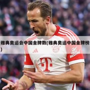 雅典奥运会中国金牌数(雅典奥运中国金牌榜)
