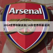 2014世界杯解说员(14年世界杯解说词)
