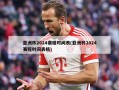 亚洲杯2024赛程时间表(亚洲杯2024赛程时间表格)
