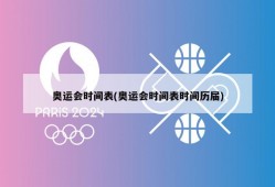 奥运会时间表(奥运会时间表时间历届)
