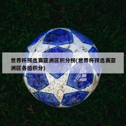 世界杯预选赛亚洲区积分榜(世界杯预选赛亚洲区各组积分)