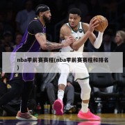 nba季前赛赛程(nba季前赛赛程和排名)