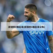 欧洲杯8强名单(欧洲杯8强名单公布)