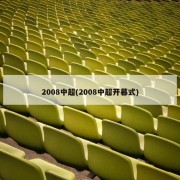 2008中超(2008中超开幕式)