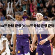 nba三分球记录(nba三分球记录查询表)