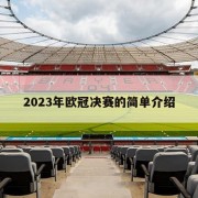 2023年欧冠决赛的简单介绍