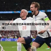学打乒乓球(学打乒乓球作文500字优秀作文)