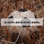 湖人凯尔特人直播(湖人凯尔特人直播回放)