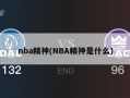 nba精神(NBA精神是什么)
