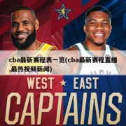 cba最新赛程表一览(cba最新赛程直播,最热视频新闻)